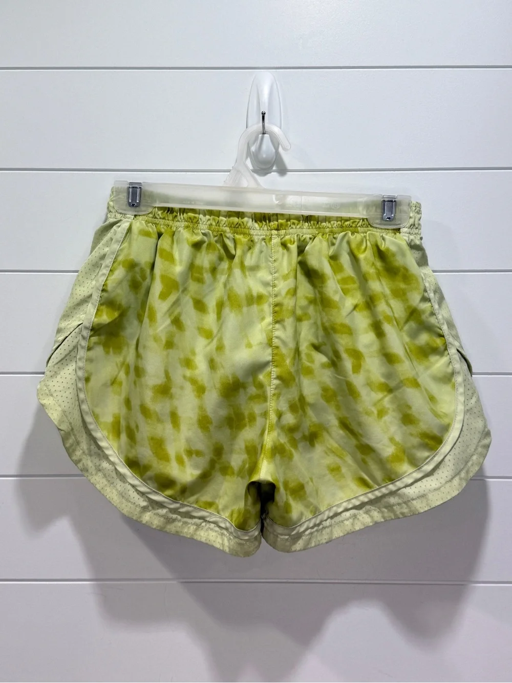 Nike Women's Light Green Tie-Dye Athletic Shorts